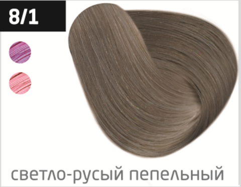 Крем-краска для волос PRINCESS ESSEX, 8/1 Светло-русый пепельный, 60 мл
